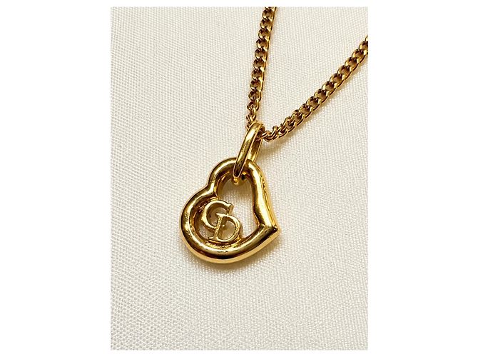 Autre Marque Collana Dior Cuore Placcata Oro D'oro - vista 3