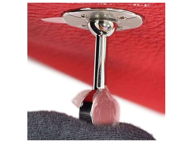 Hermès Bolsa de mão Hermes Lindy Mini Vermelho - vista 9