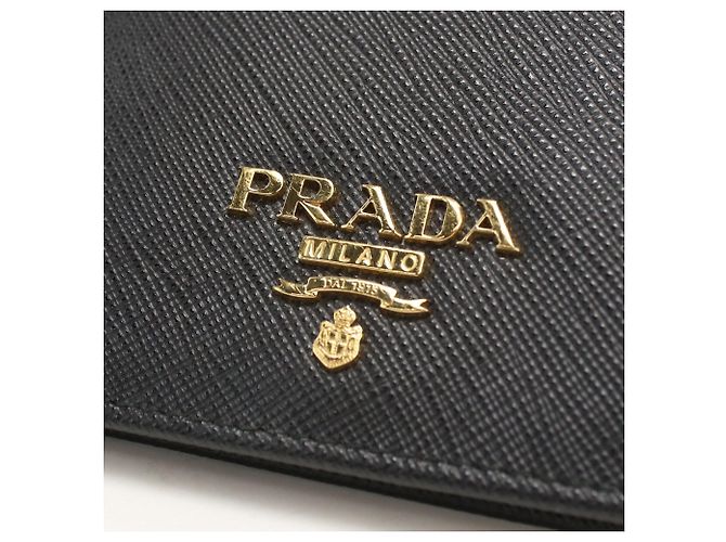 Saffiano Portafoglio Prada Bi-Fold - Pelle Nera Nero - vista 4