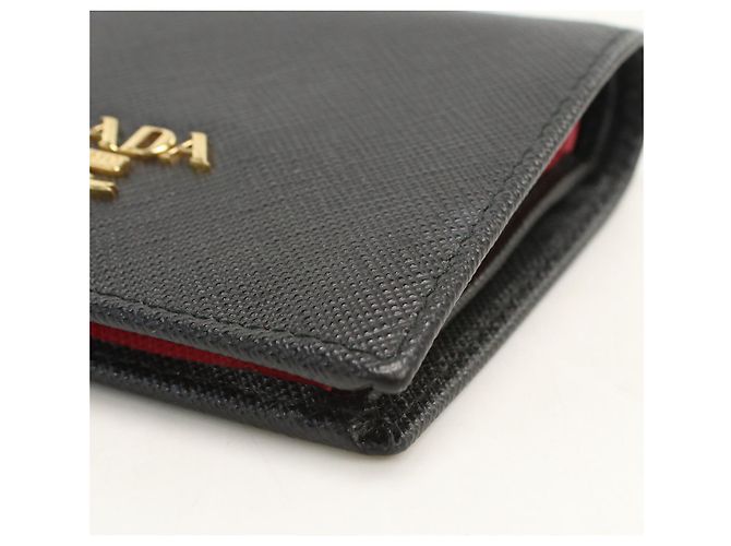 Saffiano Portafoglio Prada Bi-Fold - Pelle Nera Nero - vista 7