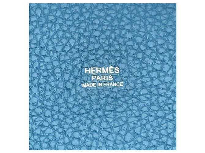 Hermès Sac Cabas Hermes Picotin Lock PM Bleu - vue 10