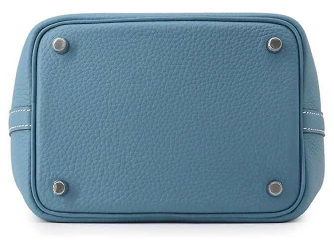 Hermès Sac Cabas Hermes Picotin Lock PM Bleu - vue 3