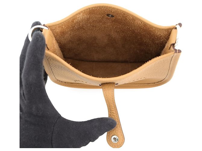 Hermès Borsa a tracolla Hermes Evelyne TPM Marrone - vista 4