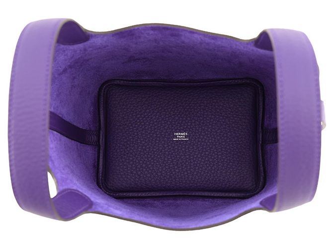 Hermès Borsa Hermes Picotin Lock PM Porpora - vista 5
