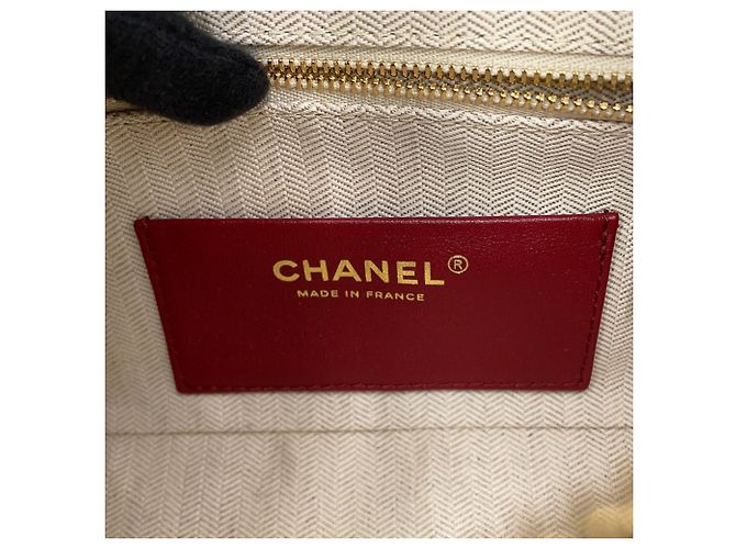Borsa a tracolla Chanel in camoscio e pelle nera Nero - vista 9
