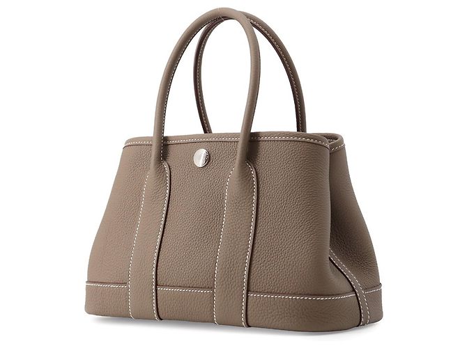 Hermès Borsa Tote Hermes Neo Garden 23 Taupe - vista 2