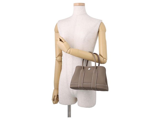 Hermès Borsa Tote Hermes Neo Garden 23 Taupe - vista 4