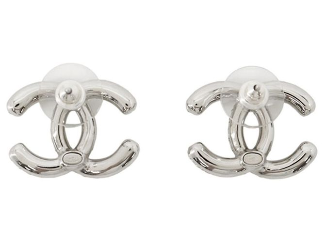 Orecchini a lobo Chanel con strass - vista 3