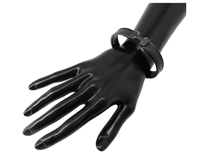Hermès Pulseira de Berloques Hermes Click HH Black Preto - vista 4