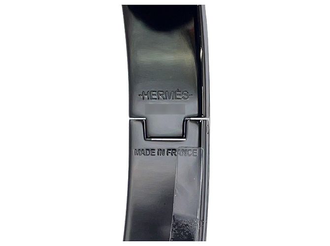 Hermès Pulseira de Berloques Hermes Click HH Black Preto - vista 8