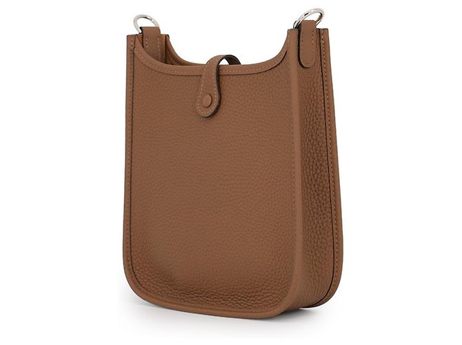Hermès Borsa a tracolla Hermes Evelyne TPM Marrone - vista 2