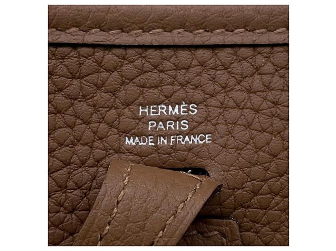 Hermès Borsa a tracolla Hermes Evelyne TPM Marrone - vista 8