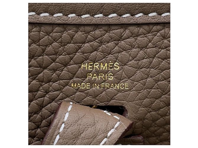 Hermès Hermes Evelyne TPM Handtasche Blau Taupe - Ansicht 7