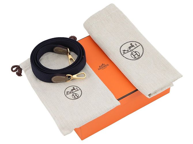 Hermès Hermes Evelyne TPM Handtasche Blau Taupe - Ansicht 8