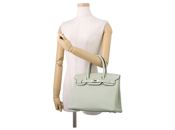 Hermès Hermes Birkin 30 Handtasche Grün - Ansicht 4