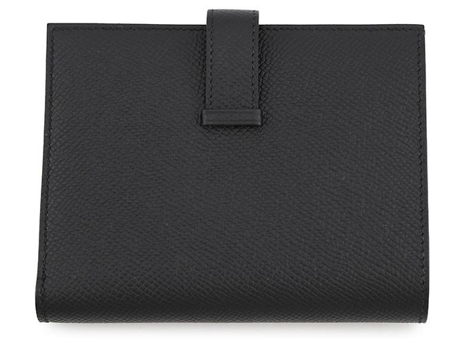 Hermès Portefeuille bi-fold compact Hermes Bearn Noir - vue 3