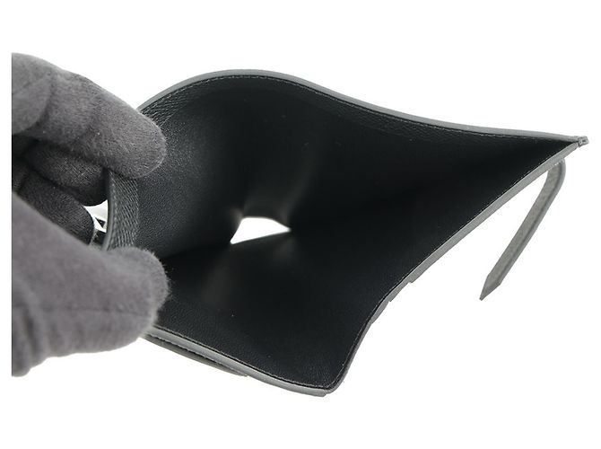 Hermès Portefeuille bi-fold compact Hermes Bearn Noir - vue 5
