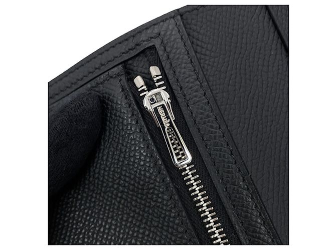 Hermès Portefeuille bi-fold compact Hermes Bearn Noir - vue 7