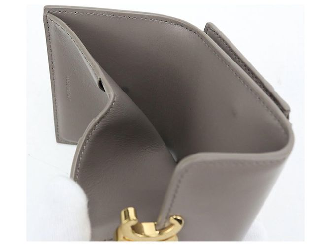 Céline Cartera Tri-fold Celine en Gray Castaño - vista 4