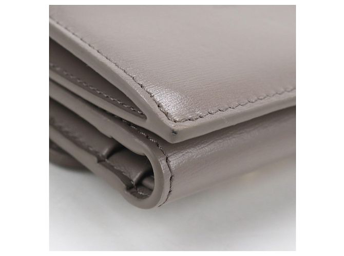 Céline Cartera Tri-fold Celine en Gray Castaño - vista 6