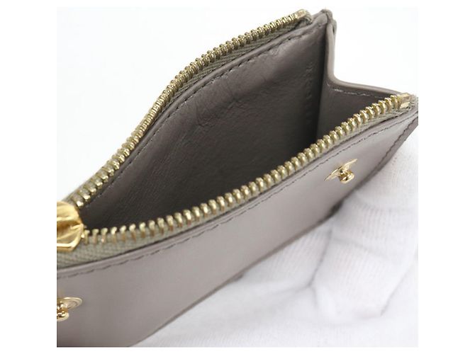 Céline Cartera Tri-fold Celine en Gray Castaño - vista 7