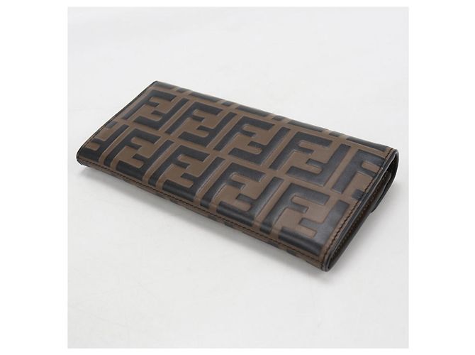 Fendi Brown Leather Bi-Fold Wallet - view 2