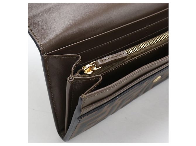 Fendi Brown Leather Bi-Fold Wallet - view 5