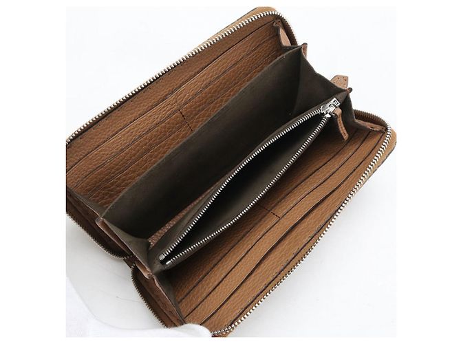 Selleria Cartera larga Fendi de piel de becerro Castaño - vista 3