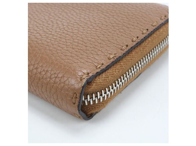 Selleria Cartera larga Fendi de piel de becerro Castaño - vista 6