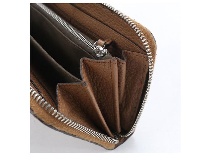 Selleria Cartera larga Fendi de piel de becerro Castaño - vista 7