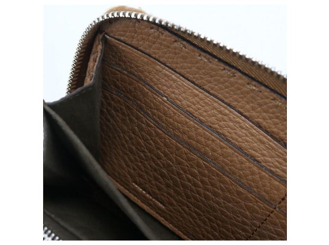 Selleria Cartera larga Fendi de piel de becerro Castaño - vista 8