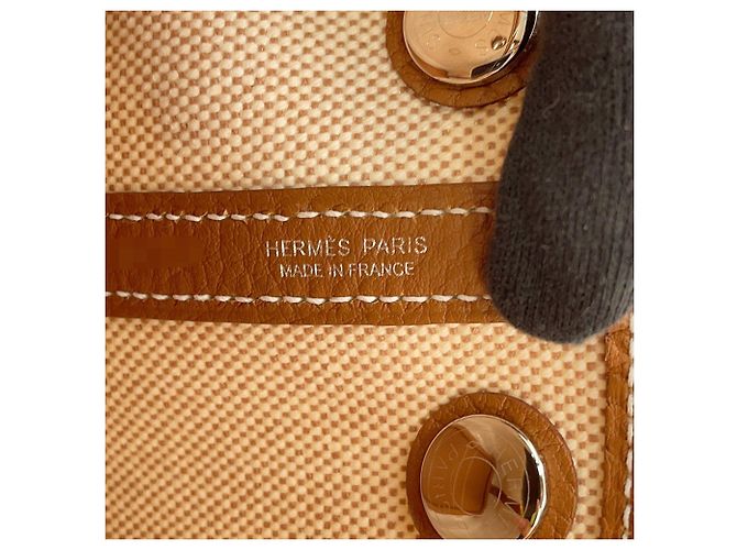 Hermès Borsa Tote Hermes Neo Garden 23 Crudo - vista 6