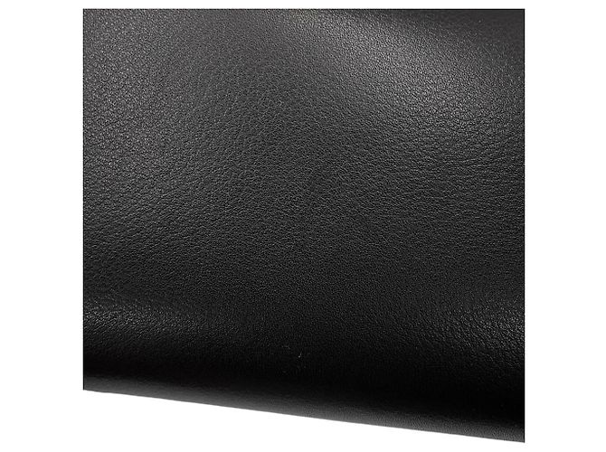 Hermès Pochette Hermes en cuir noir - vue 10