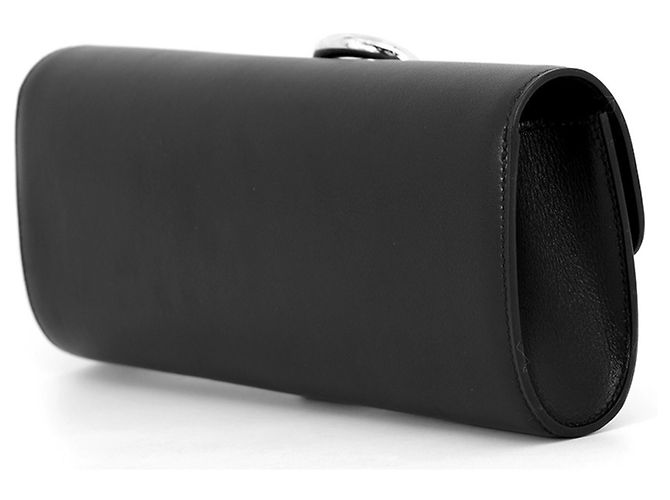 Hermès Pochette Hermes en cuir noir - vue 2