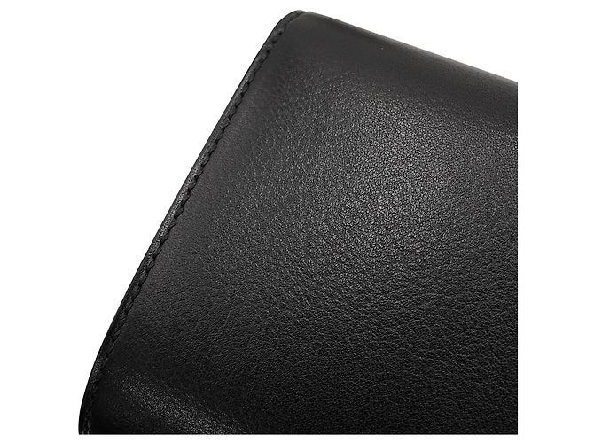 Hermès Pochette Hermes en cuir noir - vue 8