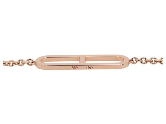 Hermès Bracelet chaîne avec breloques Hermes 18K Pink Gold - vue 12