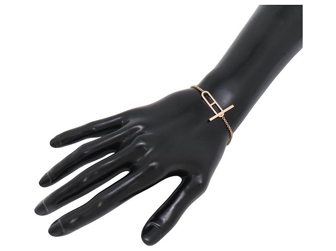 Hermès Bracelet chaîne avec breloques Hermes 18K Pink Gold - vue 4
