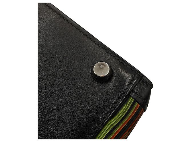 Hermès Hermes Kelly 28 Handtasche Schwarz Grün Orange - Ansicht 12