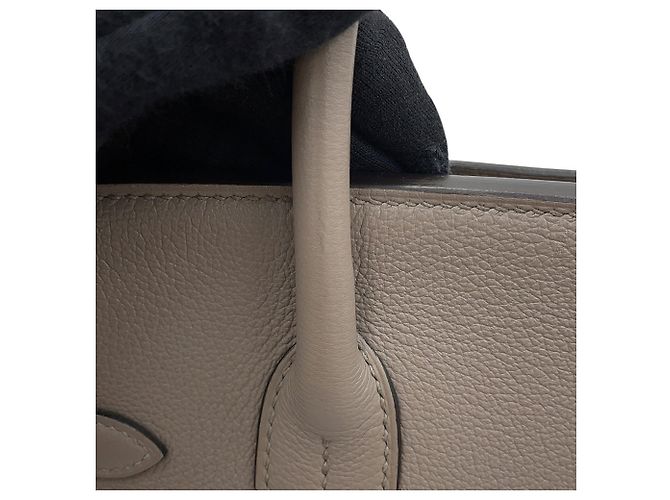 Hermès Hermes Birkin 30 Gris Asphalt Handtasche Braun - Ansicht 12