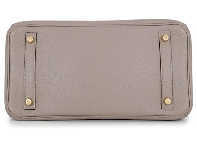 Hermès Hermes Birkin 30 Gris Asphalt Handtasche Braun - Ansicht 3