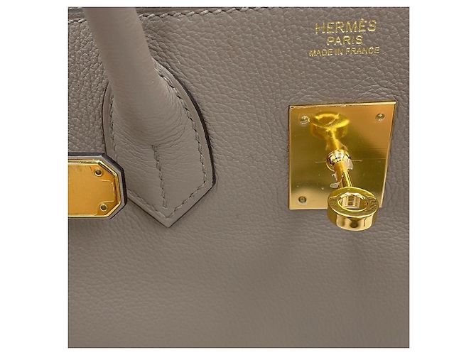 Hermès Hermes Birkin 30 Gris Asphalt Handtasche Braun - Ansicht 8