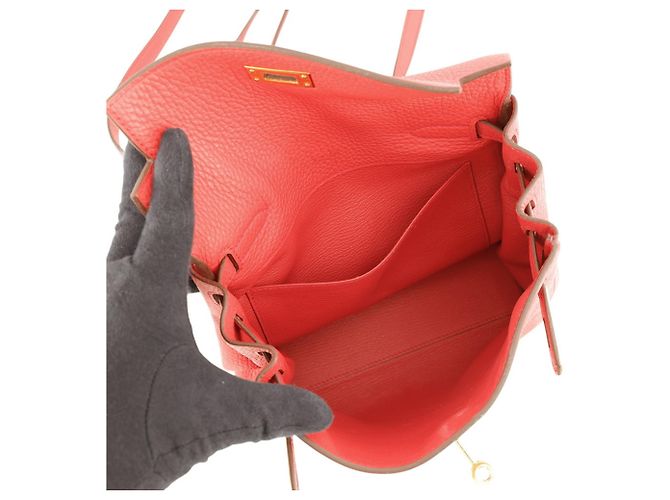 Hermès Hermes Kelly Ad PM Rucksack Rot - Ansicht 5
