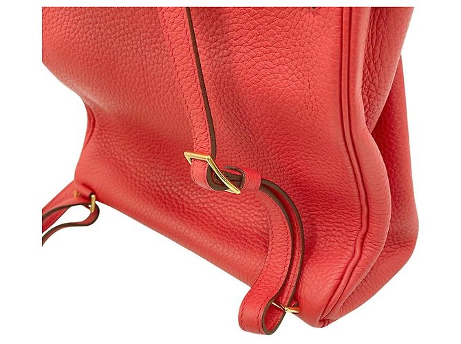 Hermès Hermes Kelly Ad PM Rucksack Rot - Ansicht 8