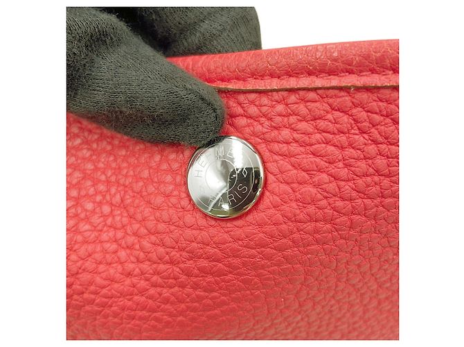 Hermès Borsa Tote Hermes Garden PM in Bougainvillier - vista 12