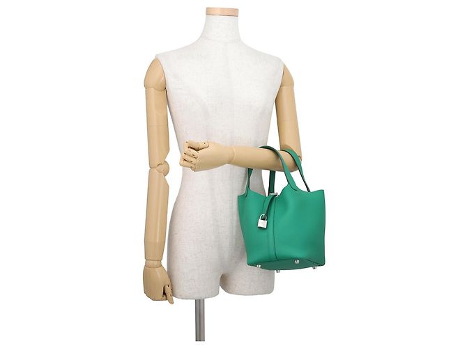 Hermès Hermes Picotin Lock PM Handbag Green - view 4