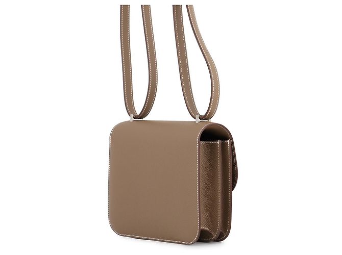 Hermès Borsa a tracolla Hermes Constance 3 Mini in Etoupe Gray Taupe - vista 2