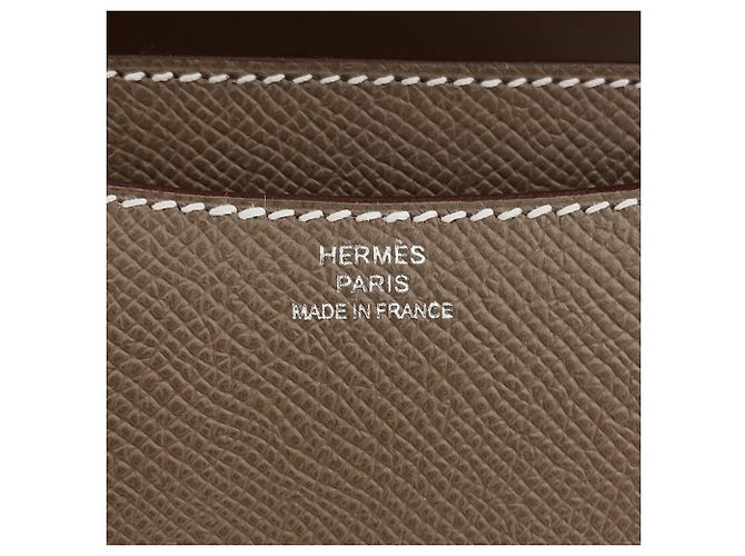 Hermès Borsa a tracolla Hermes Constance 3 Mini in Etoupe Gray Taupe - vista 8