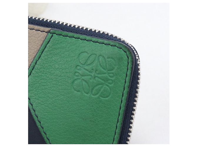 Porta-moedas Loewe em pele de vitelo bege - vista 4