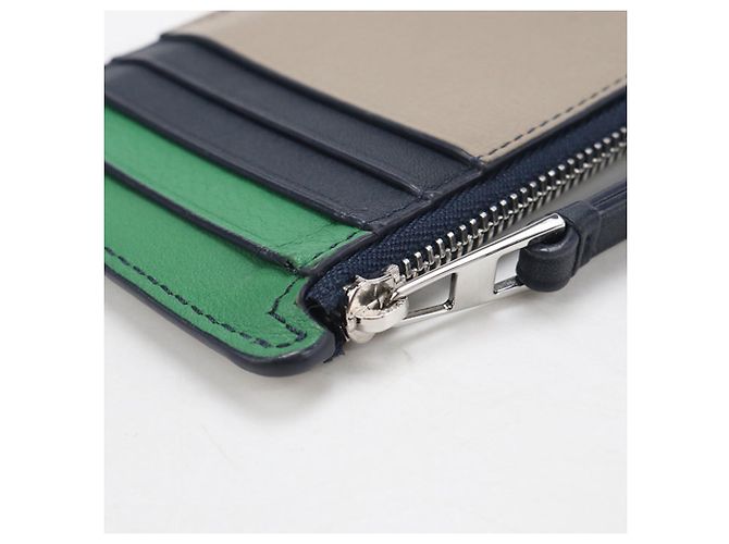 Porta-moedas Loewe em pele de vitelo bege - vista 6