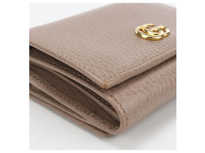 Marmont Gucci Tri-fold Geldbörse Braun - Ansicht 7